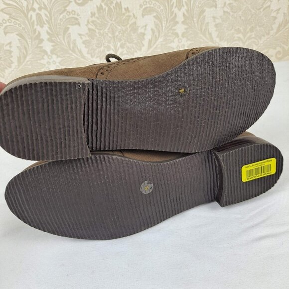 Arturoo Chiang Size 7M Olive Green/Brown Leather Lace Up Wingtip Loafer NWT - Picture 9 of 14